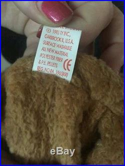 Original Rare Curly Ty Beanie Baby Mint Many Errors Collector Kept