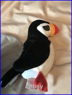 Details about   Ty Beanie Babies 1997 Puffer Penguin Tag Creased  ERROR  Tush Tag 