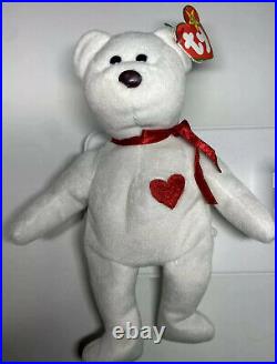 Original Mint Valentino Ty Beanie Baby RARE With Tag Errors, Brown Nose, PVC Pellets