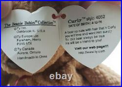 Original RARE Beanie Baby Curly 1993 Multiple Errors Collectors Item