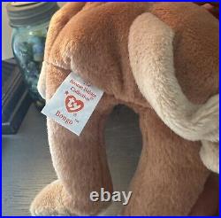 Original Super RARE Beanie Baby BONGO The Monkey Style #4067 PVC Pellets