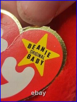 PINCHERS Beanie Baby 1993 Rare & Retired PVC Pellets Errors