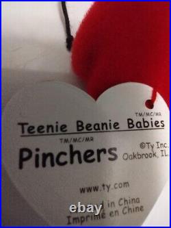 PINCHERS Beanie Baby 1993 Rare & Retired PVC Pellets Mint Condition