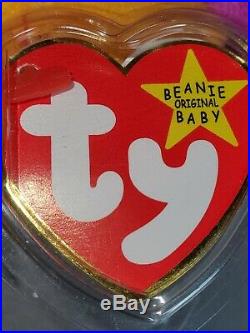 Patti Platypus Original Brand New Beanie Baby Mint Condition P. V. C. Pellets Rare