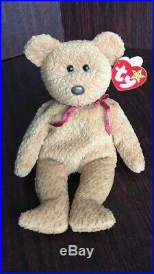 Perfect Face Rare Ty Warner Beanie Baby Curly Retired 93 96 Mismatch Errors