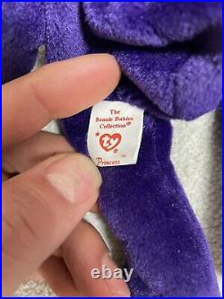 Princess Diana Ty Beanie Baby 1st Edition Made in Indonesia No Space PVC Rare