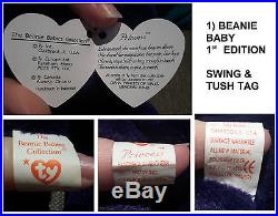 Princess Diana Ty Beanie Baby x 2 inc. 1st Edition & Beanie Buddy SUPER RARE