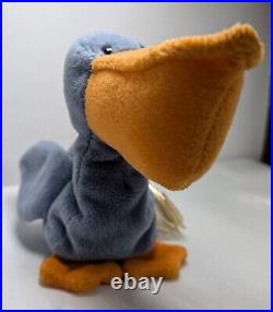 RARE 1996 SCOOP the Pelican Ty Beanie Baby