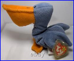 RARE 1996 SCOOP the Pelican Ty Beanie Baby