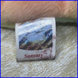 RARE 1998/1999 TY Beanie Baby Babies Sammy the Bear many Factory Errors Retired