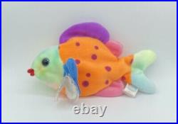 RARE 1999 Ty Beanie Baby Lips the Fish with Tag Errors