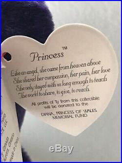 RARE 1st Edition Princess Diana Beanie Baby