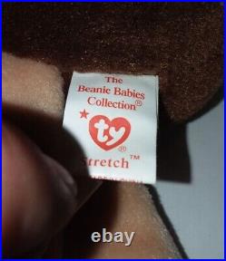 RARE 1st Edition TY beanie baby Stretch The Ostrich 1997 with all 9 tag ERRORS