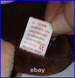 RARE 1st Edition TY beanie baby Stretch The Ostrich 1997 with all 9 tag ERRORS