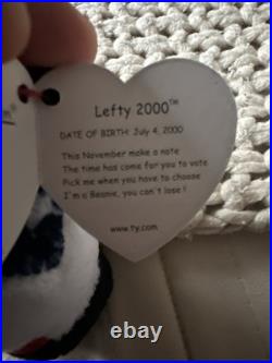 RARE 2001 Lefty Beanie Baby