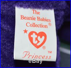 RARE Authentic 1st Edition Princess Diana 1997 Retired Beanie Baby PVC Pellets