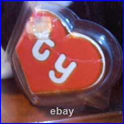 RARE! Authenticated TY 2nd gen DAISY Beanie Baby 2nd gen hang / 1st gen tush