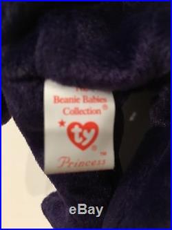 Rare Beanie Baby 1997 Princess Diana Pe China Ty Memorial Fund