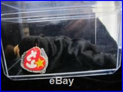 RARE BLACKIE the BEAR Ty Beanie Baby Error1993 /1994 PVCAs seen on MSN