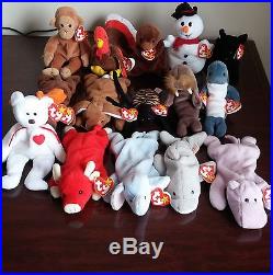 RARE Beanie Babies Collection 15 Original Collectible Very Rare One of a Kind