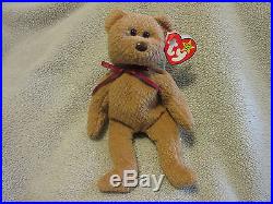 RARE Curly The Bear Ty Beanie Baby Original With Multiple Errors/Rarities