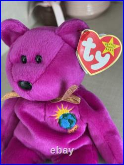 RARE. ERROR. 1999 Millennium Beanie Babies. MILLENIUM, OAKBROOK. MINT