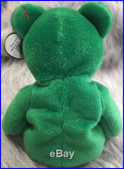 RETIRED Patrick's Day Bear Ty Beanie Baby MINT Details about   'Erin' the St 