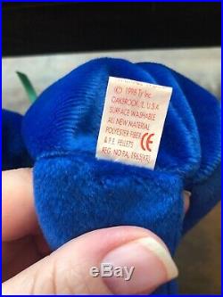 RARE & Errors TY BEANIE BABY Blue CLUBBY WITH RED STAR ON TUSH TAG KR market