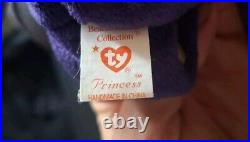 RARE FACE ERROR PRINCESS Ty Beanie Babies Diana RARE NOSE Error