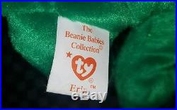 RARE FIRST EDITION 1997 ERIN TY BEANIE BABY MINT CONDITION WithTAGS AND TAG ERRORS