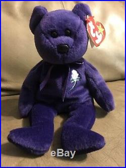 RARE LIMITED EDITION RETIRED Princess Diana 1997 Ty Beanie Baby withTAGS