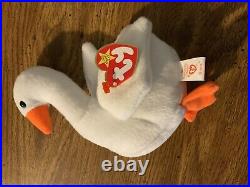 RARE MAJOR ERROR Ty Beanie Baby Gracie, The Swan