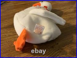 RARE MAJOR ERROR Ty Beanie Baby Gracie, The Swan