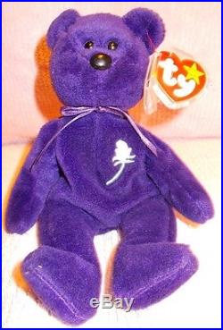 RARE MINT CONDITION 1st Edition P. V. C. 1997 Princess Diana Beanie Baby Retired