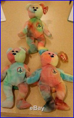RARE MINT CONDITION Peace beanie baby