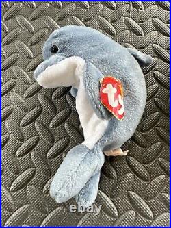 RARE! MINT Condition Ty Echo the Dolphin Original Beanie Baby