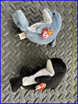 RARE! MINT Condition Ty Echo the Dolphin Original Beanie Baby