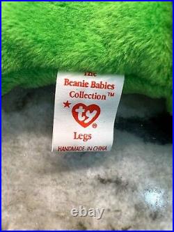 RARE MINT Legs Beanie Baby Style 4020 1993 With Tags PVC PELLETS
