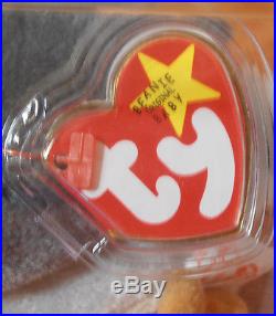 RARE Oddity Authenticated Ty MWMT-MQ Jake Beanie Baby Misaligned Printing on tag
