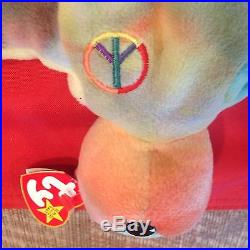 RARE PEACE Ty Beanie Baby Original Collectible with Multiple Tag Errors