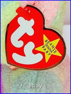 RARE RETIRED ORIGINAL Ty Beanie Baby Groovy Bear withErrors EXCEPTIONAL