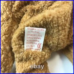 RARE Retired Ty Beanie Baby CURLY Bear with MANY ERRORS
