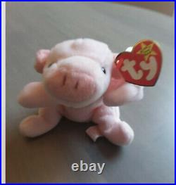 RARE Ty Squealer The Pig 1993 Beanie Baby T2 for sale online 