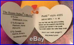 RARE TY BEANIE BABY ORIGINAL 1993 PATTI THE PLATYPUS Style 4025