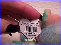 Rare Ty Beanie Baby Peace Bear Original With Tag Errors Collectible 1996