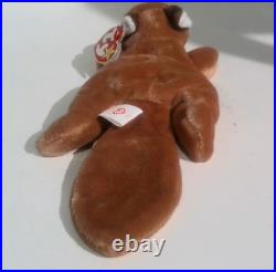 RARE TY Beanie Baby Babies SLY The Fox P. E. Pellets TAG ERRORS Mint Condition