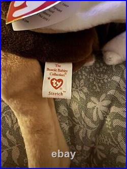 RARE TY Beanie Baby Stretch 1997 with RARE TAG ERRORS PVC PELLETS