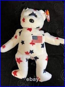 RARE TY GLORY Beanie Baby with Numbered Tush Tag and tag Errors