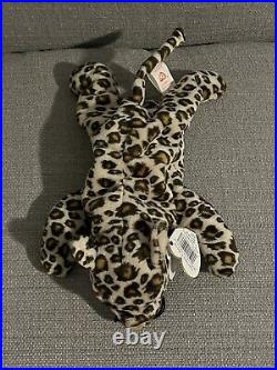 RARE Ty Beanie Babies Freckles the Spotted Leopard Plush Toy 4066