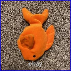 RARE! Ty Beanie Babies Goldie Factory Missing Tush Tag Not Torn Off! 1993